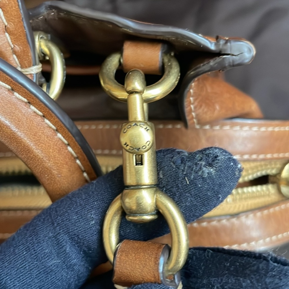 COACH X KŌKI Rogue 25 Natural Leather With Daisy Japan Limited W/ dustabg - Picture 7 of 15